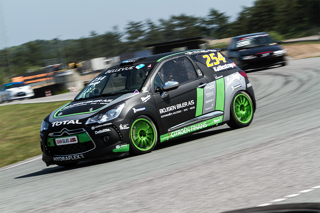 Der var god fart i Jacob Kallestrup’s Citroën DS3 Cup-bil
(Foto: Gripping Media ApS)